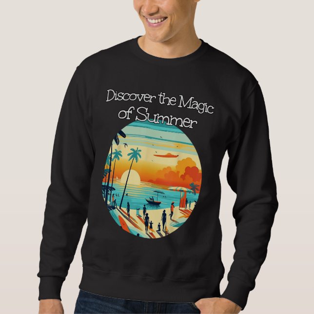 Discover the Magic of Sea and Sunset with Friends  Sweatshirt (Vorderseite)
