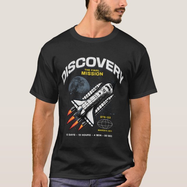 Discovery - Die Abschlussmission 2011 - Vintager S T-Shirt (Vorderseite)
