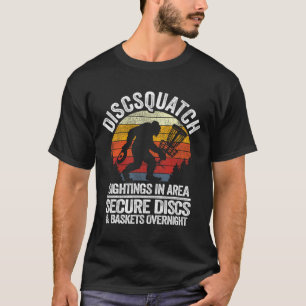 Discsquatch Frisbee Golf Skizze Sasquatch Lustige T-Shirt
