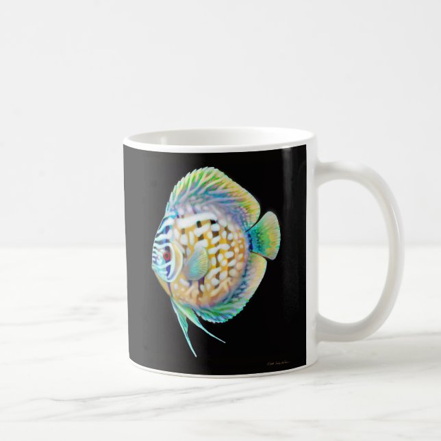Discus-Aquarium-Fisch-Kaffee-Tasse Kaffeetasse (Rechts)