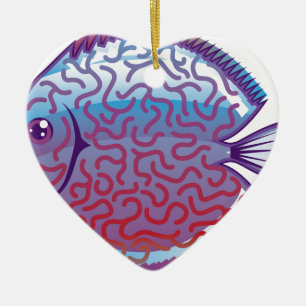 Discus-Aquariumfische Keramik Ornament
