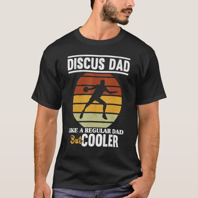 Discus Dad Thrower Track And Field Father Throwing T-Shirt (Vorderseite)