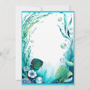 Discus Fish Aquarium Wedding Party Fis Einladung