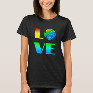 Discus Fish Regenbogen Liebe Exotic Aquarium Fisch T-Shirt