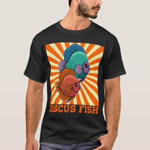 Discus Fish Tropical Cichlid Aquarian Biologe 4 T-Shirt