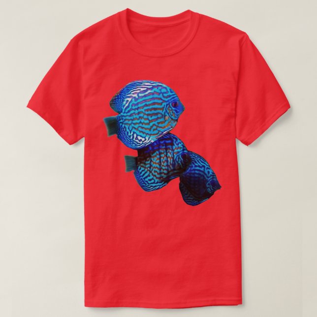 DISCUS FISH TURQUOISE T-Shirt (Design vorne)