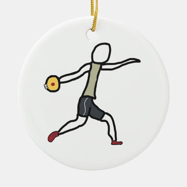 Discus Keramik Ornament (Vorne)