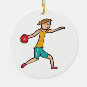 Discus Keramik Ornament