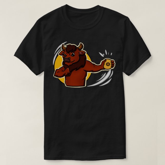 Discus Thrower Bison T-Shirt (Design vorne)