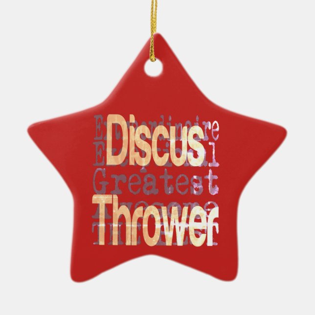 Discus Thrower Extraordinator Keramik Ornament (Vorne)