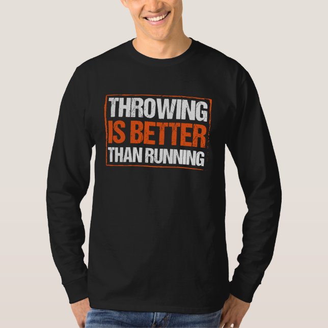 Discus Throwing Athlete Track And Field Thrower Co T-Shirt (Vorderseite)