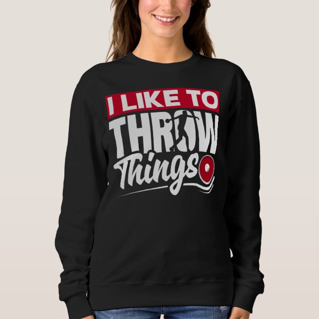 Discus Throwing Discus Thrower Track und Field lik Sweatshirt (Vorderseite)