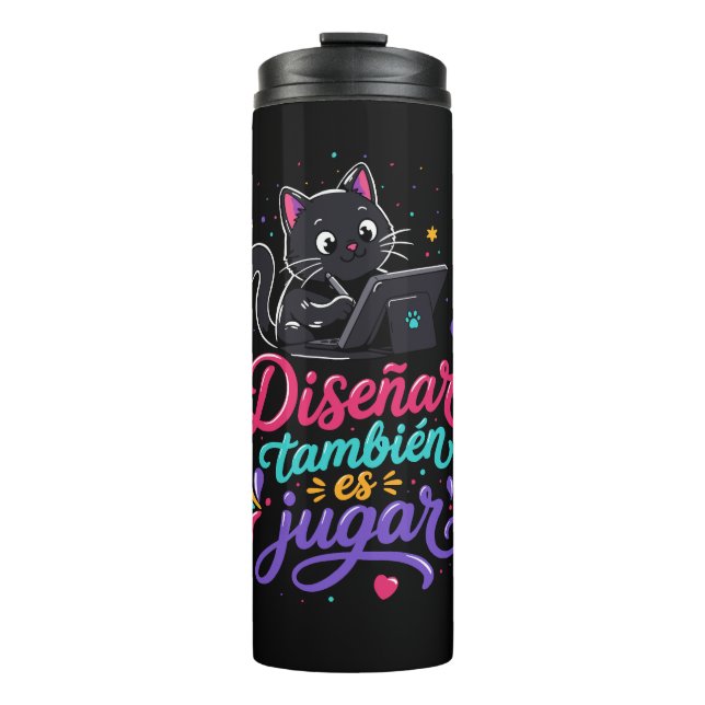 Diseñar también es jugar thermosbecher (Vorderseite)