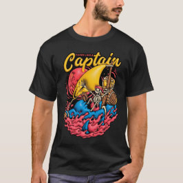Diseño 3D Think Like a Captain T-Shirt