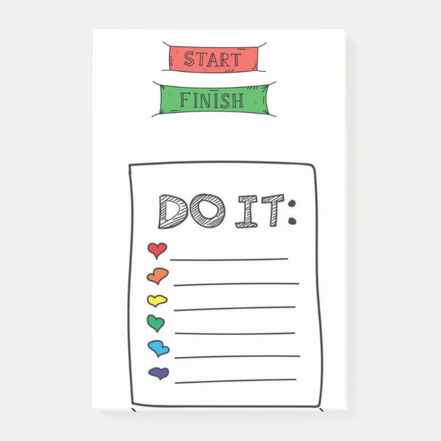 Diseño comico hacer lista  post-it klebezettel (Vorderseite)