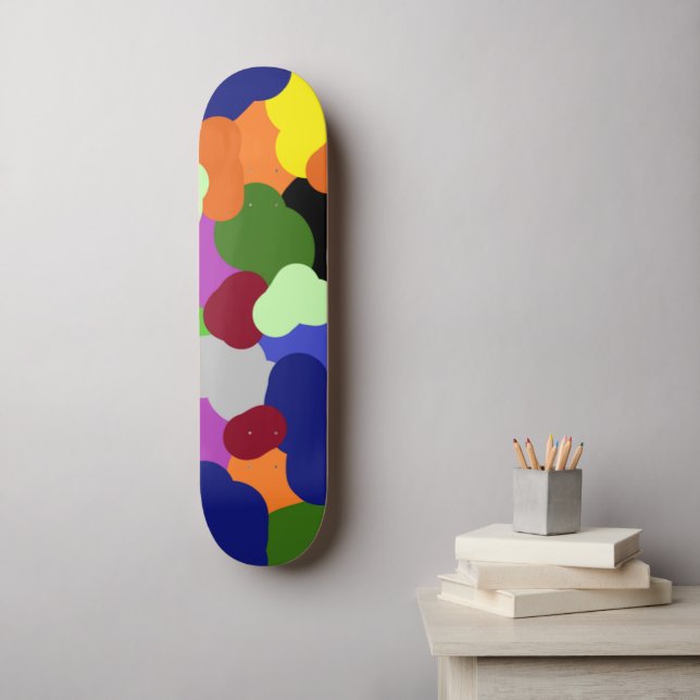 Diseño de pinceladas en verde skateboard (Wandkunst)