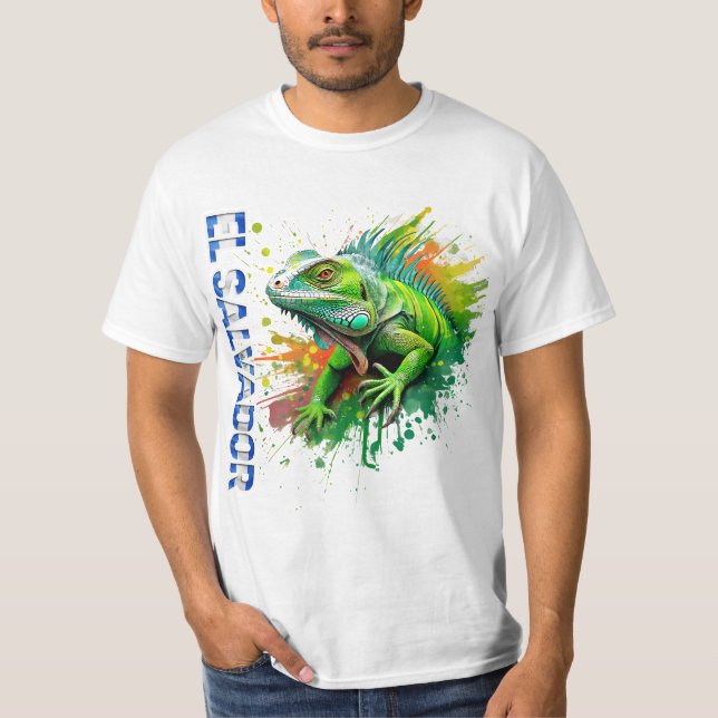 DISEÑO EL SALVADOR IGUANA  T-Shirt (Vorderseite)