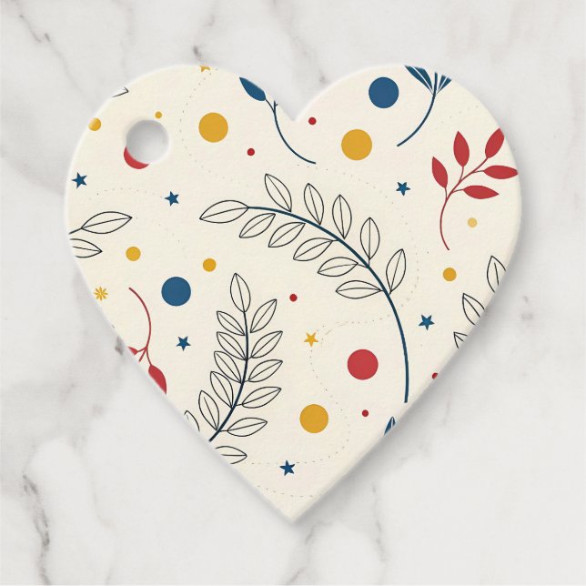 Diseño floral geschenkanhänger (Vorderseite)