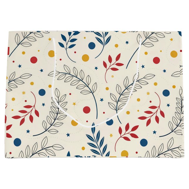 Diseño floral große geschenktüte (Vorderseite)