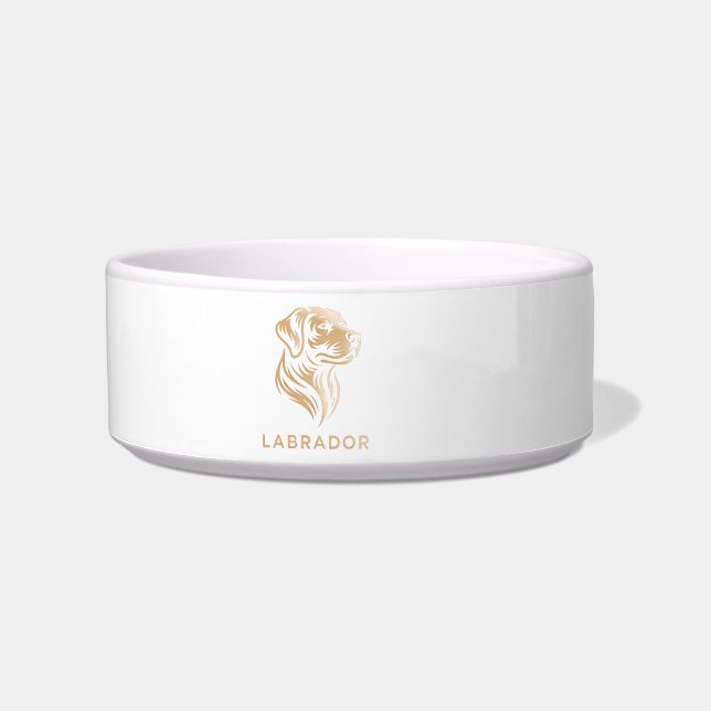 Diseño Premium de Labrador retriever en Dorado Napf (Vorderseite)