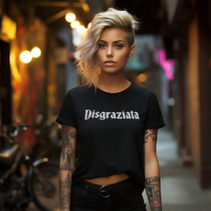 Disgraziata Funny Italienisches sizilianisches Spr T-Shirt