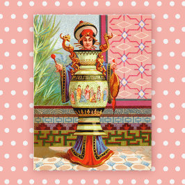 Dish Darlings Dragon Lady Postcard Postkarte