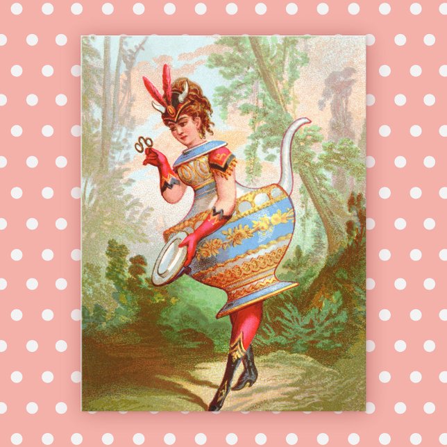 Dish Darlings Pottery Queen Postcard Postkarte (Von Creator hochgeladen)