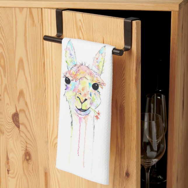 Dish towel Llama Geschirrtuch (Drittel gefaltet)