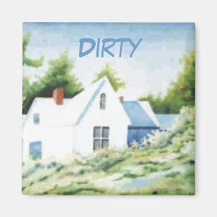 Dish Washer Status Magnet
