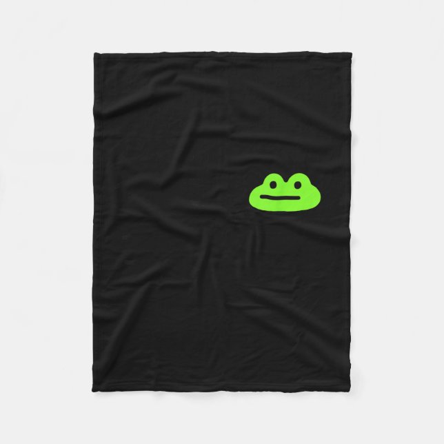 Dishonest Frog Behave No Frog Funny Cute Frog Love Fleecedecke (Vorderseite)
