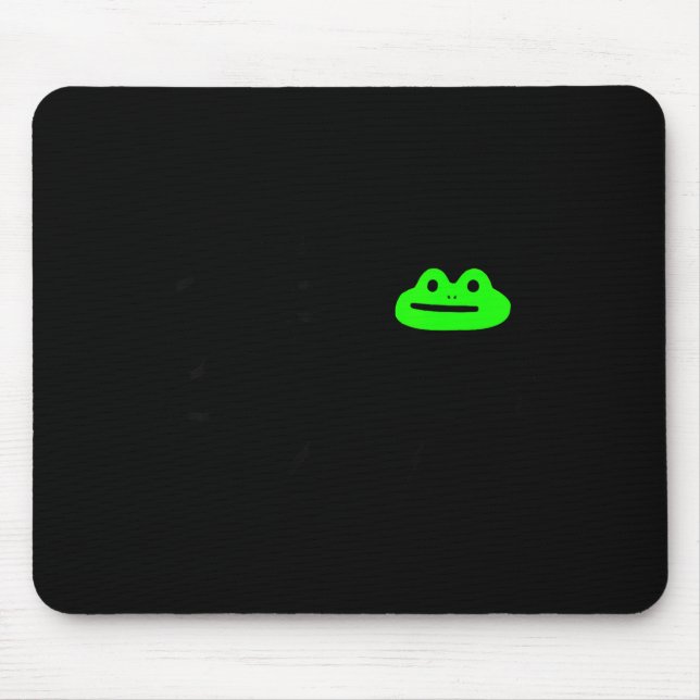 Dishonest Frog Meme Behave No Funny Frog Meme Sayi Mousepad (Vorne)
