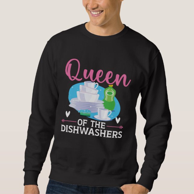 Dishwashing Job Profession Restaurant Employee Dis Sweatshirt (Vorderseite)