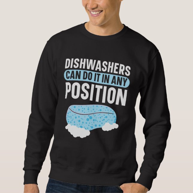 Dishwashing Job Profession Restaurant Employee Dis Sweatshirt (Vorderseite)