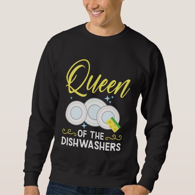 Dishwashing Job Profession Restaurant Employee Dis Sweatshirt (Vorderseite)