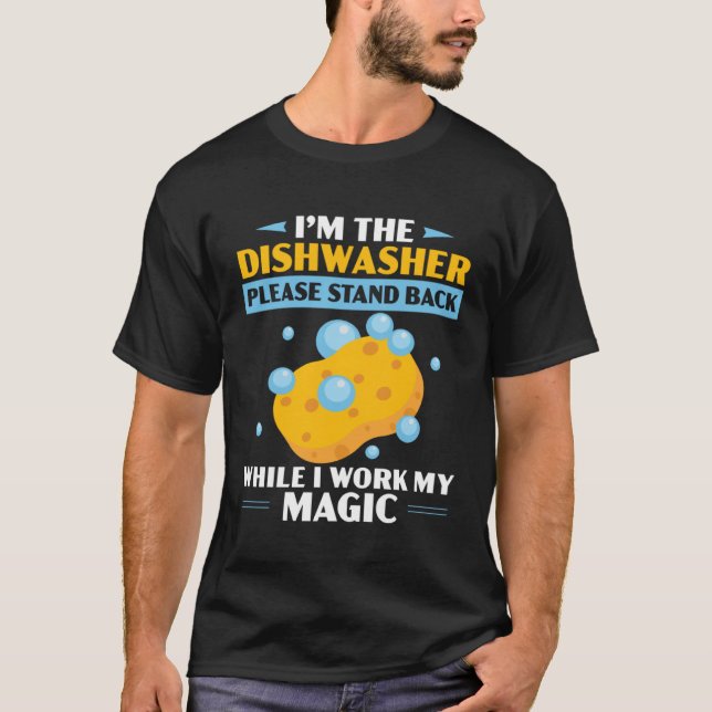Dishwashing Job Profession Restaurant Employee Dis T-Shirt (Vorderseite)