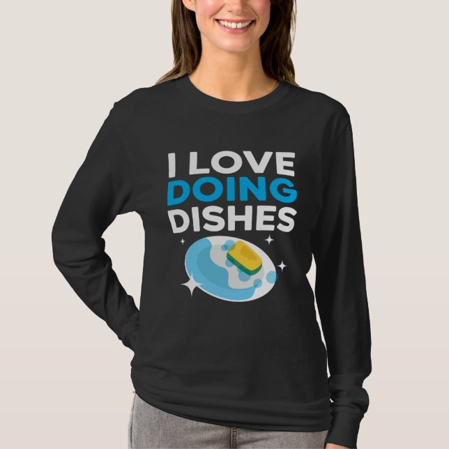 Dishwashing Job Profession Restaurant Employee Dis T-Shirt (Vorderseite)