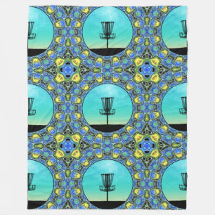 Disk Golf Abstrakt Basket 5 Fleecedecke