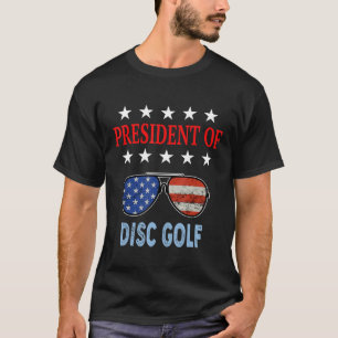 Disk Golf Accessories Usa Flag Disk Golf Sprichwor T-Shirt