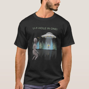 Disk Golf Ace Shooting von Alien Frisbee Golfing H T-Shirt