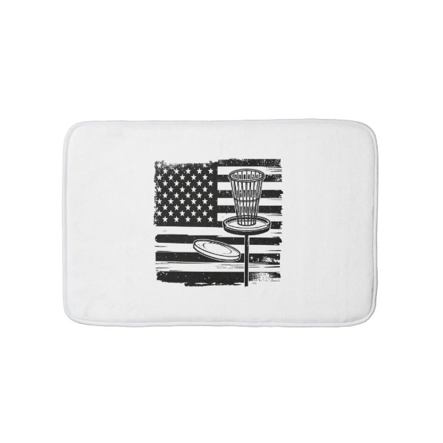 Disk Golf American Flag Badematte (Vorderseite)