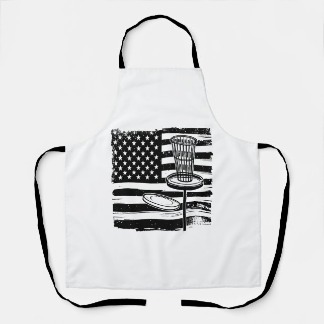 Disk Golf American Flag Schürze (Vorderseite)
