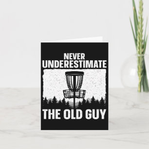 Disk Golf Art für Großvater Männer Vater Disc Golf Karte