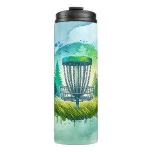 Disk Golf Basket Bester Vater von Par Thermosbecher