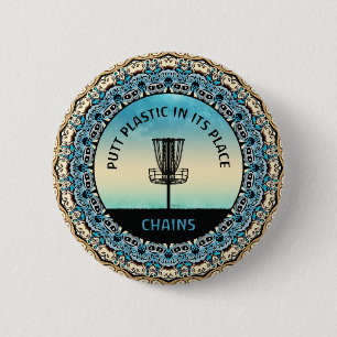 Disk Golf Basket Button