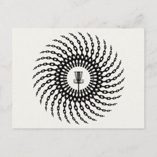 Disk Golf Basket Chains Postkarte