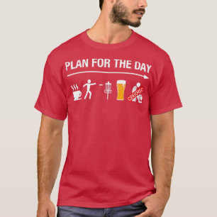Disk Golf Basket Frisbee Golfing Frolf Kaffeebär T-Shirt