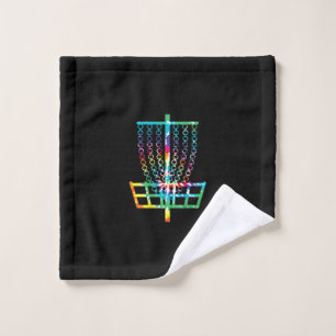 Disk Golf Basket - Hippie Rainbow Gift Waschlappen