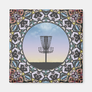 Disk Golf Basket Magnet