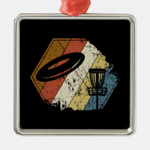Disk Golf Basket Retro Ornament Aus Metall