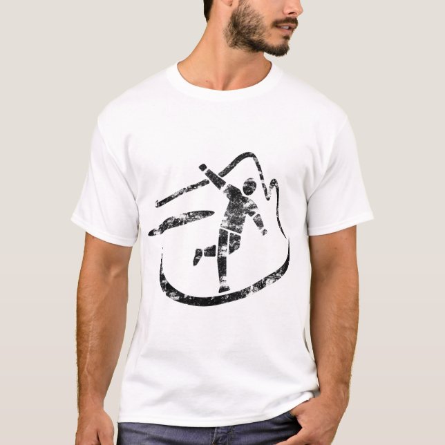 Disk Golf Basket Simple Art Elements Disc Golfer G T-Shirt (Vorderseite)